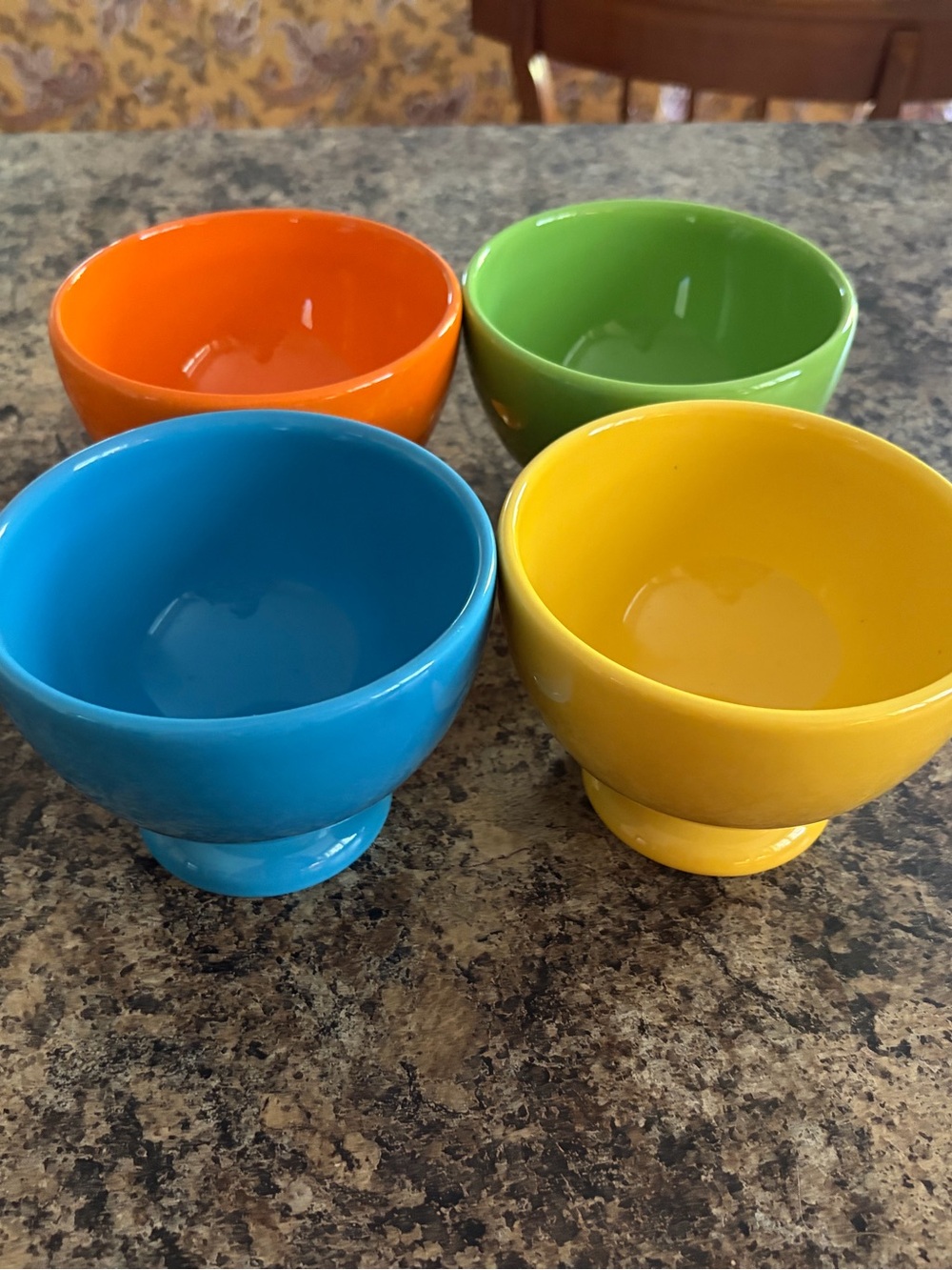 Waechtersbach Vintage Ceramic Footed Dessert Bowls - Set of 4